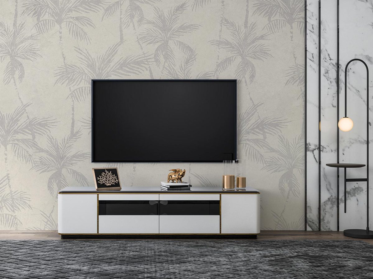 کاغذ دیواری برای پشت تلویزیون طرح مدل درخت W10185600