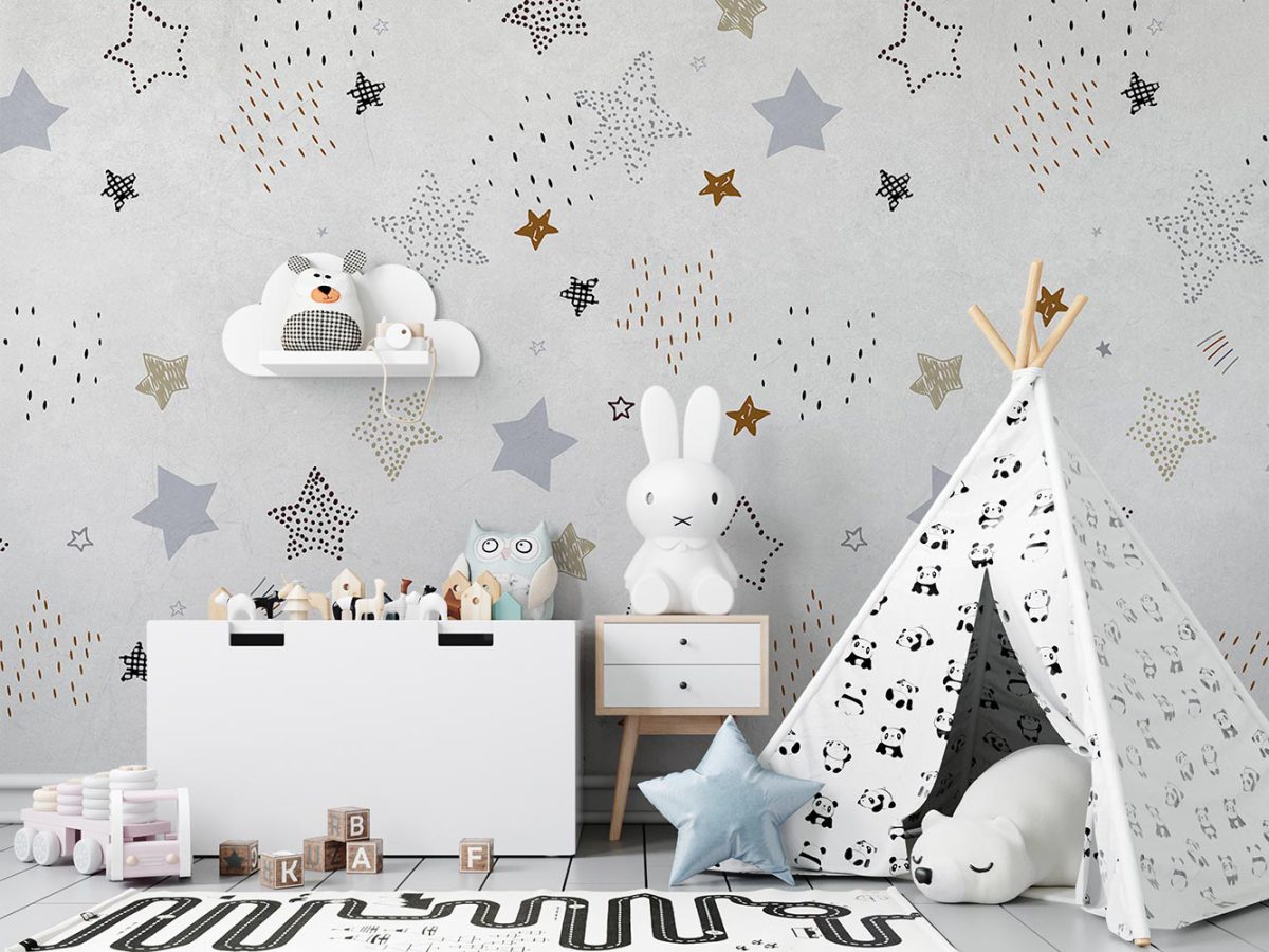 پوستر دیواری اتاق کودک ستاره ای W10186400