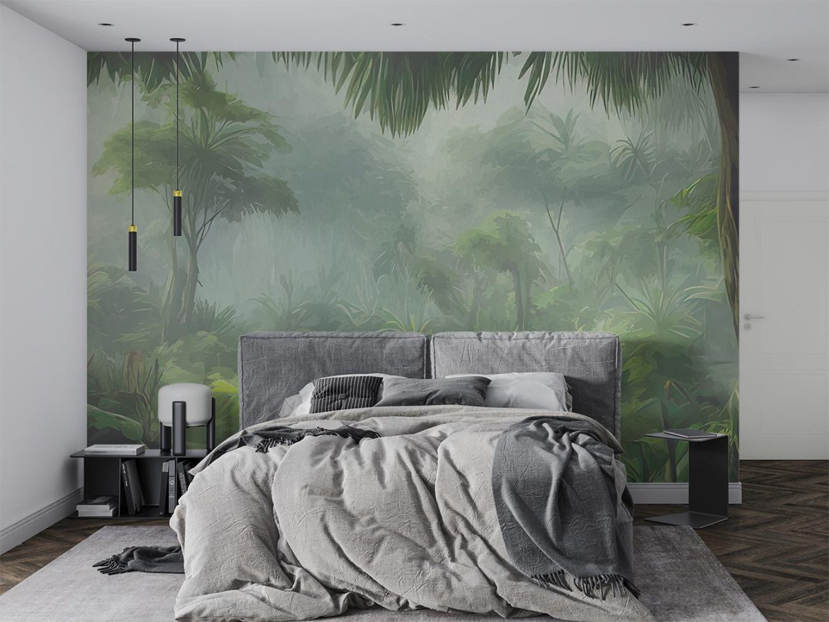 پوستر دیواری اتاق خواب منظره جنگل W10187100