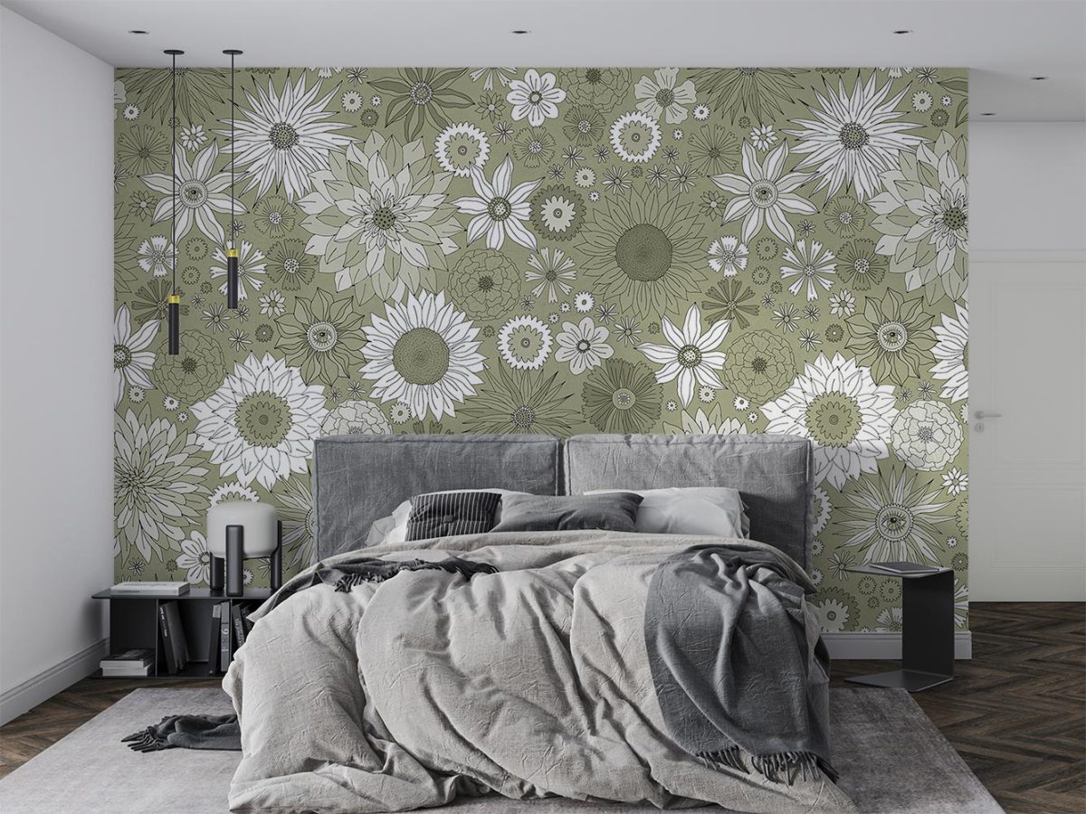 کاغذ دیواری مناسب اتاق خواب طرح گل گلی W10187300