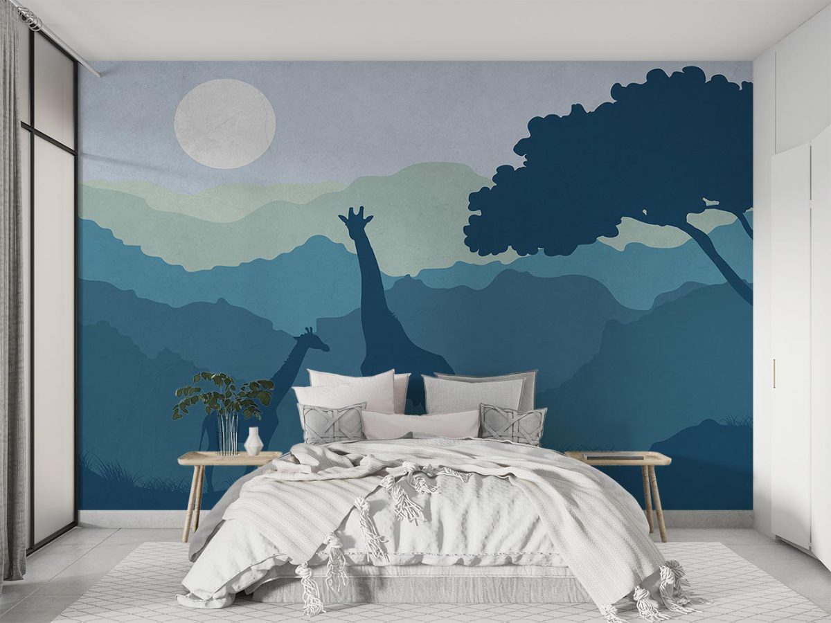 پوستر دیواری اتاق خواب طرح زرافه W10187400