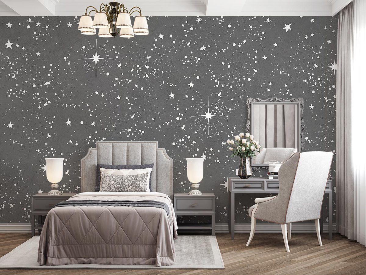 کاغذ دیواری طرح ستاره تاریک W10192400