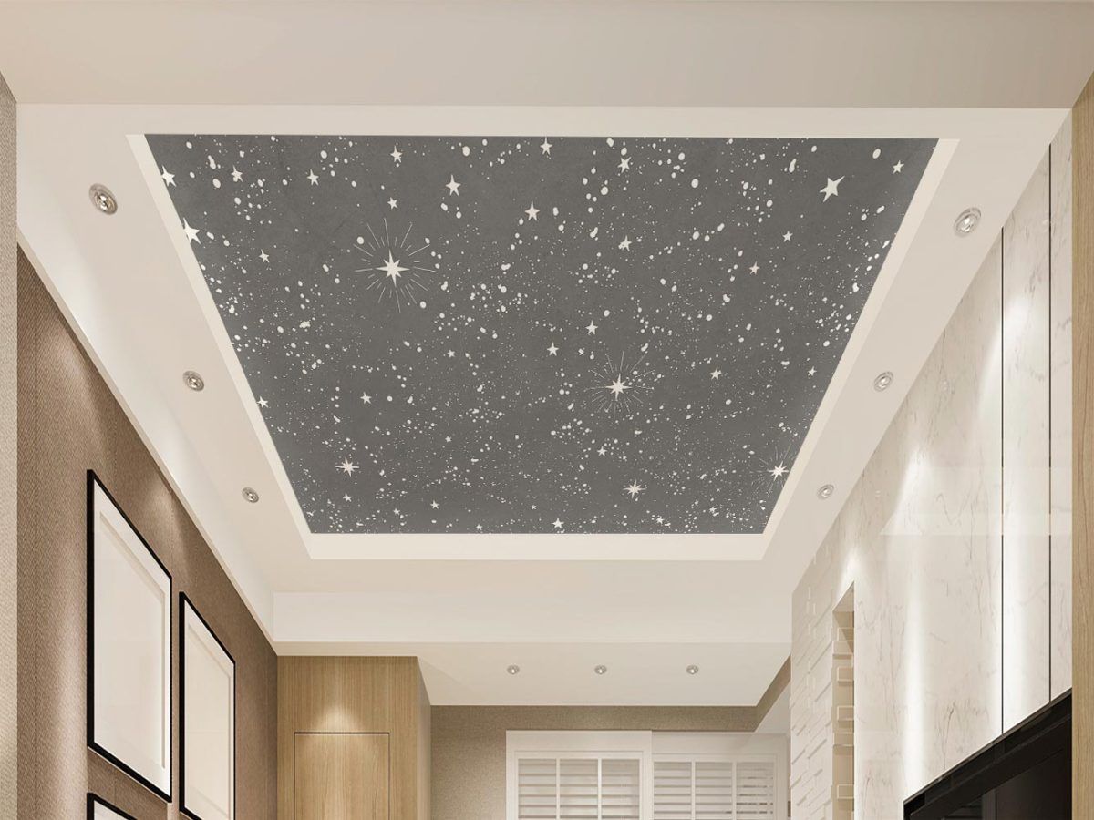 کاغذ دیواری برای سقف طرح ستاره تاریک W10192400