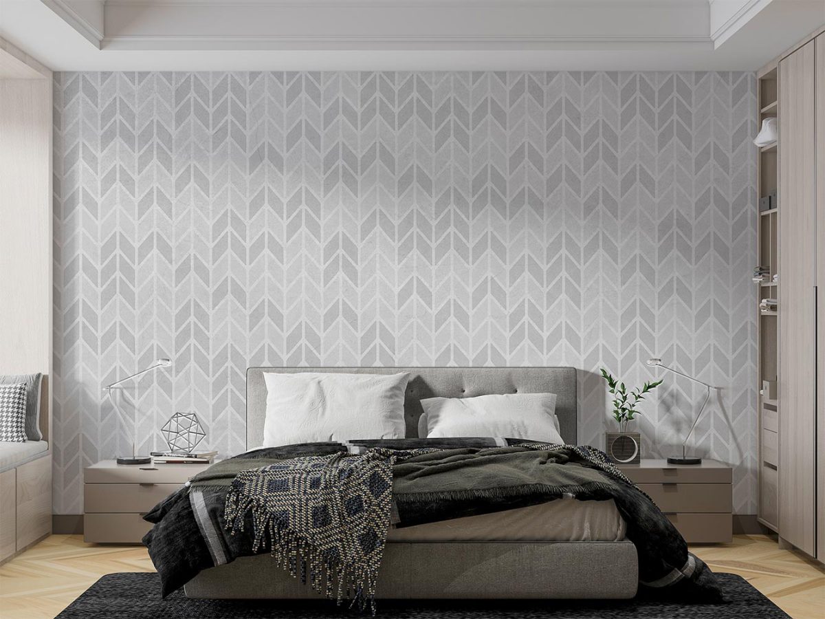 کاغذ دیواری اتاق خواب طرح هندسی مدرن W10193200