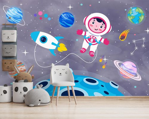 پوستر دیواری کودک فضا و سیاره W10199300