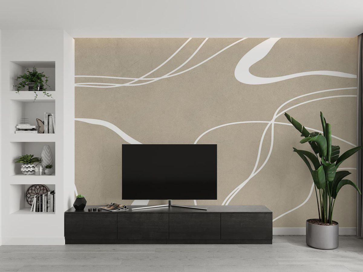 کاغذ دیواری پشت تلویزیون مدرن مینیمال W10213100