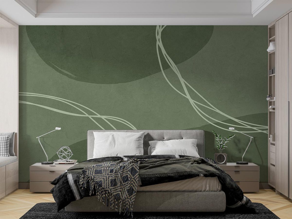 کاغذ دیواری اتاق خواب طرح مدرن هنری W10213200