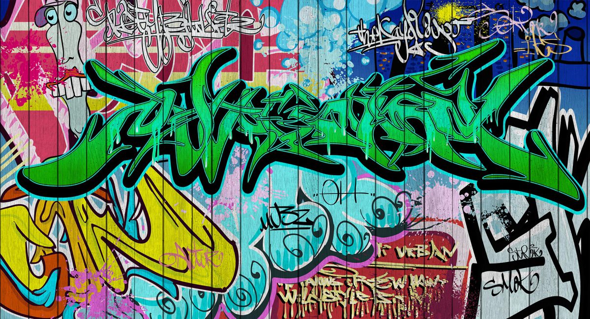 کاغذ دیواری گرافیتی اسپرت W10215200