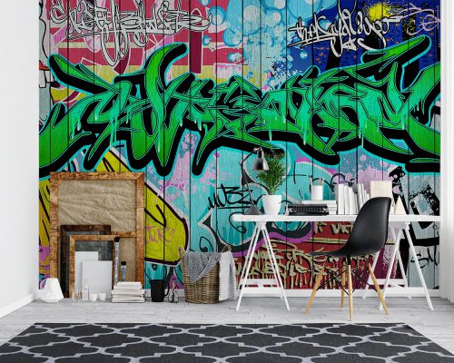 کاغذ دیواری گرافیتی اسپرت W10215200