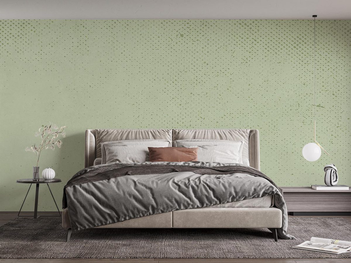 کاغذ دیواری اتاق خواب مدل ساده سبز طرح دار W10216000