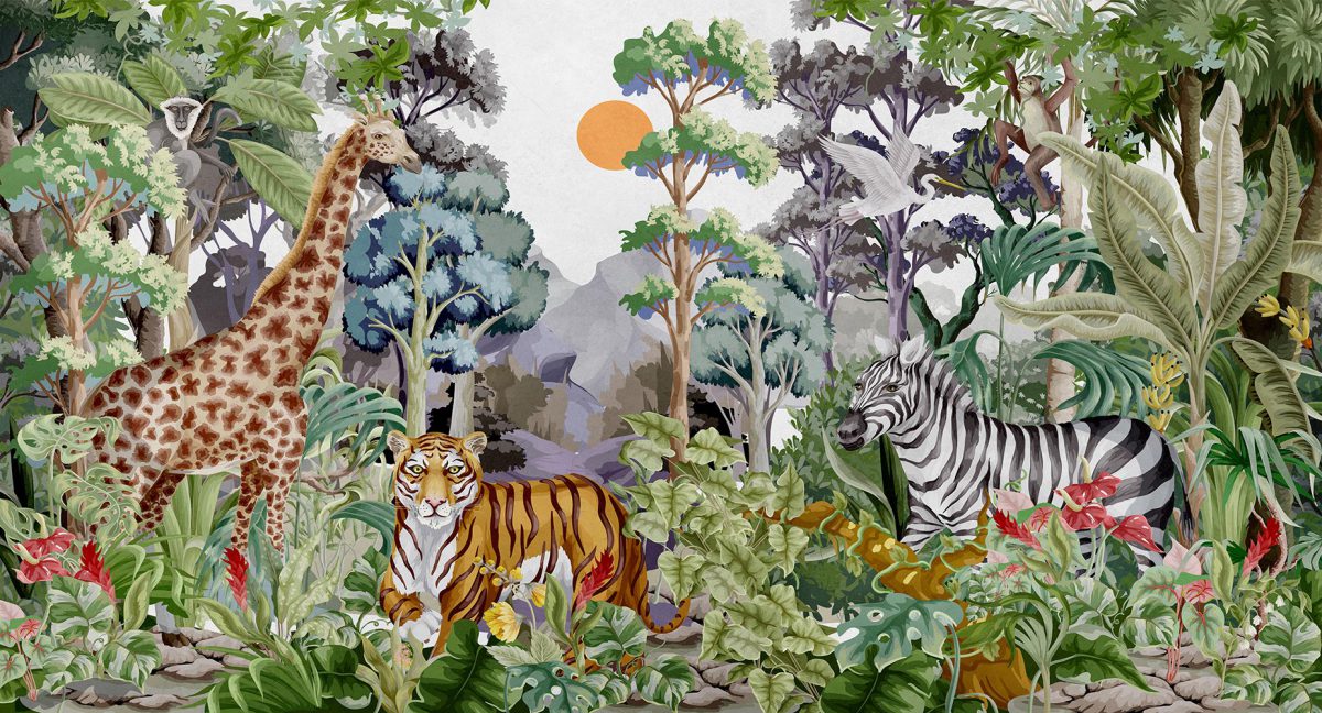 پوستر دیواری حیوانات جنگل W10217900