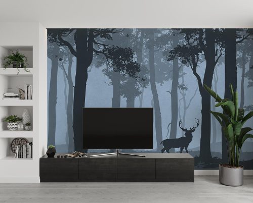 پوستر دیواری جنگل تاریک W10223300