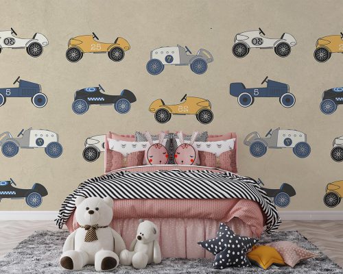 پوستر دیواری اتاق کودک ماشین W10225400