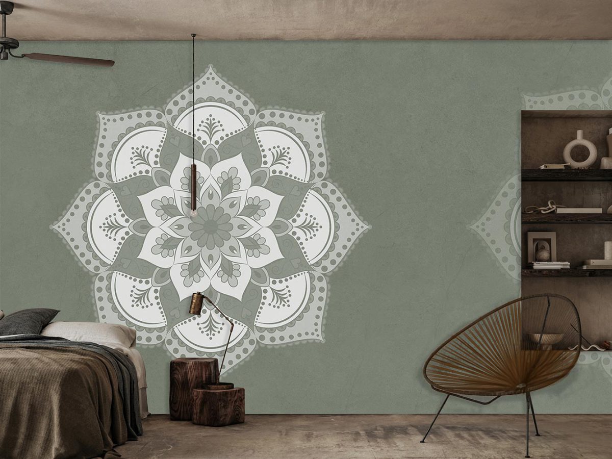 کاغذ دیواری اتاق خواب طرح مدل ماندالا سنتی W10225600