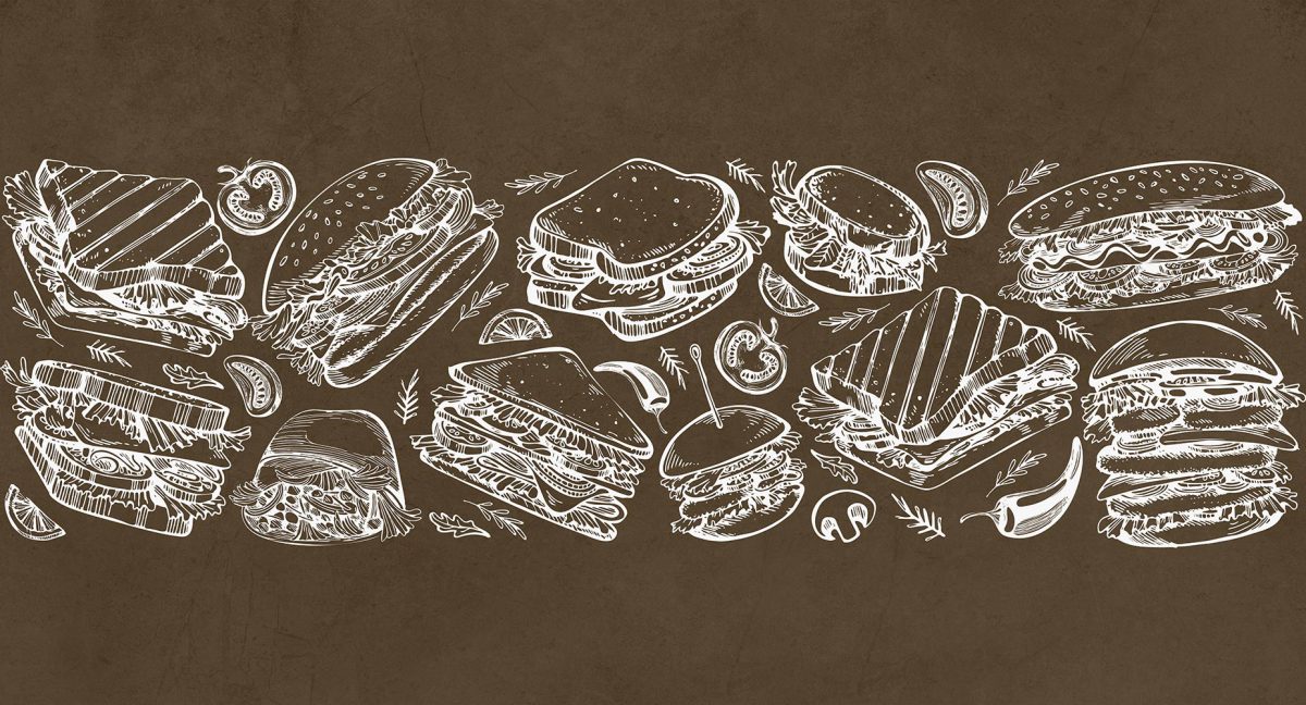 پوستر دیواری ساندویچی فست فود W10225700