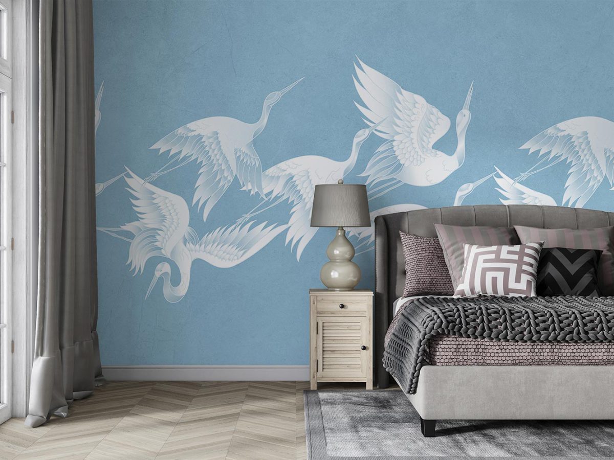 کاغذ دیواری اتاق خواب طرح پرنده W10227300