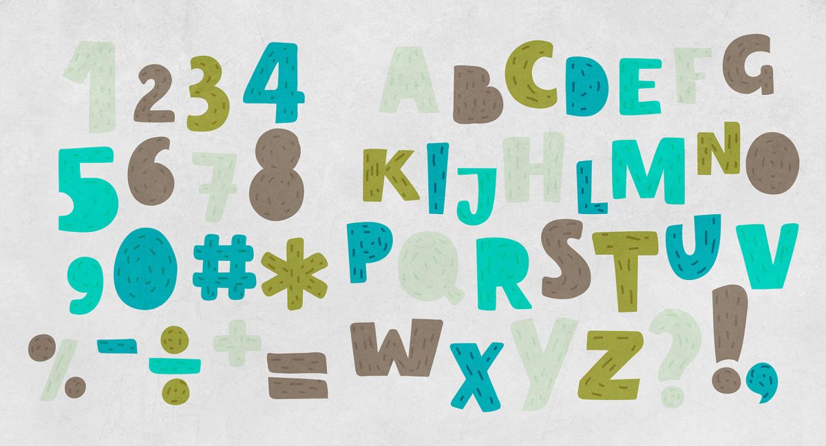 پوستر دیواری کودک اعداد حروف W10228100
