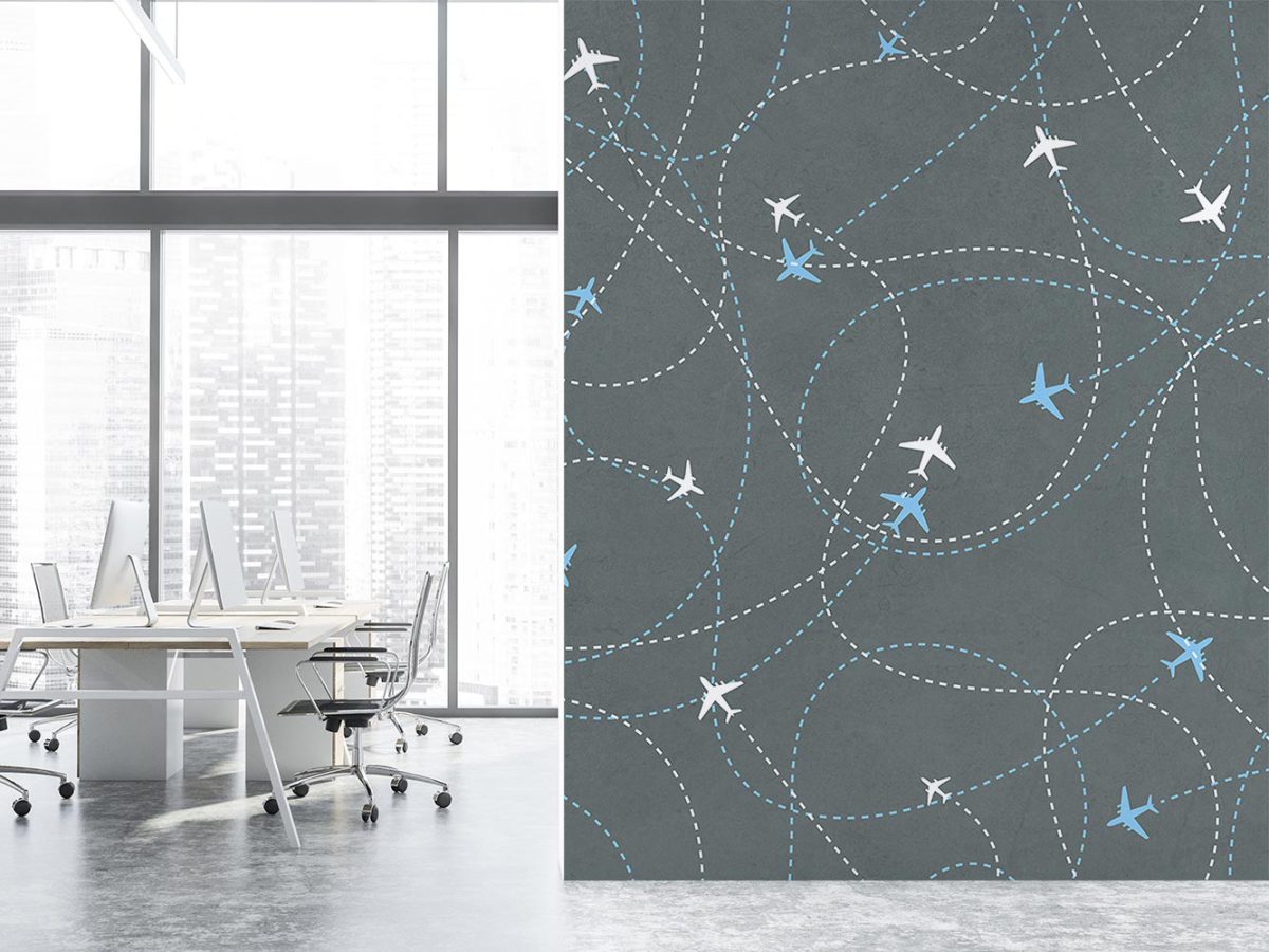 پوستر دیواری هواپیما کوچک W10229800 برای دفتر و آژانس مسافرتی هواپیمایی