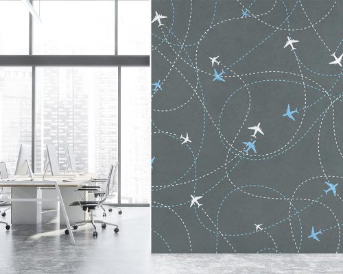 پوستر دیواری هواپیما کوچک W10229800 برای دفتر و آژانس مسافرتی هواپیمایی