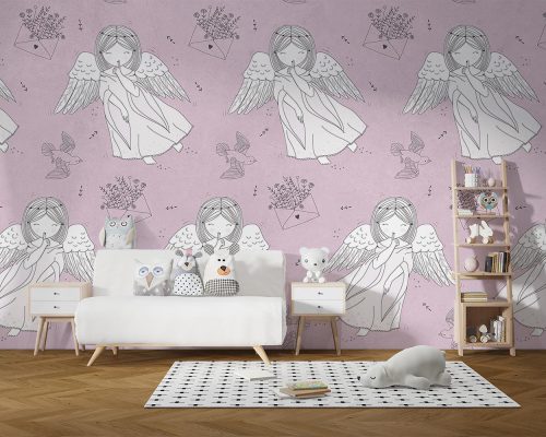 پوستر دیواری دخترانه فرشته W10234900
