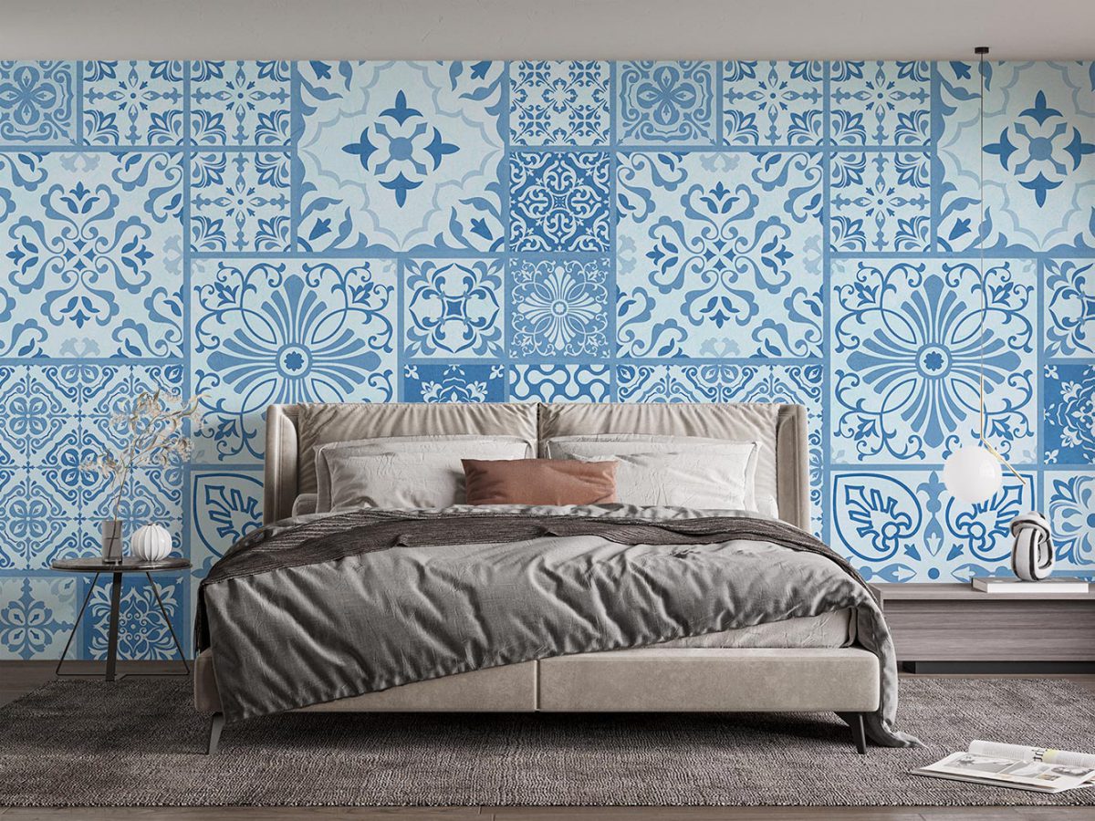 کاغذ دیواری اتاق خواب طرح اسلیمی سنتی W10238200