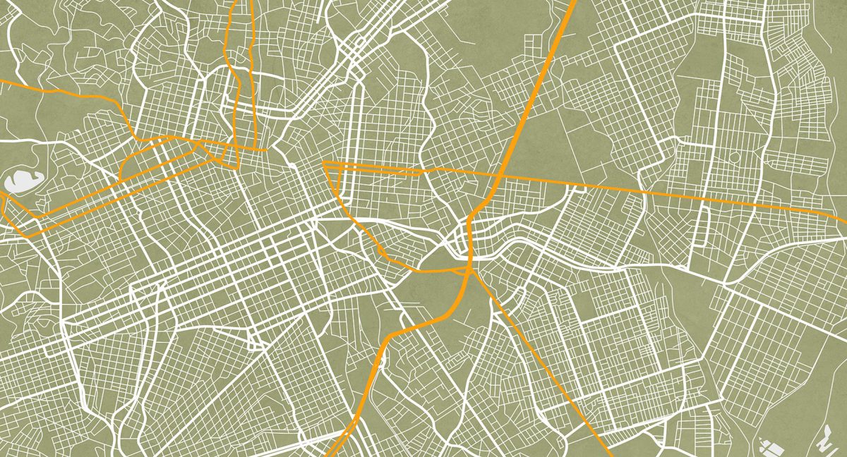 پوستر دیواری نقشه راه شهر W10240800