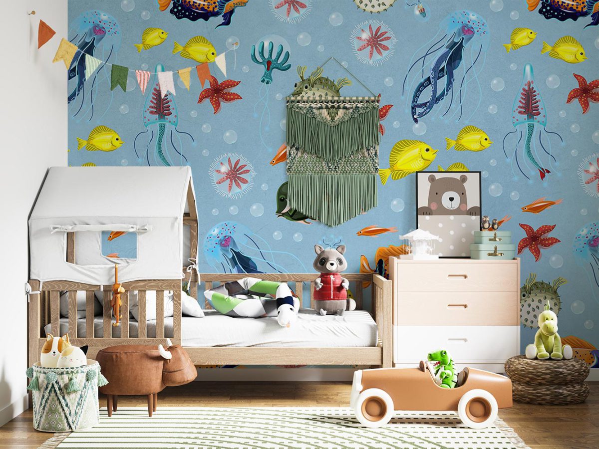 پوستر دیواری اتاق کودک ماهی W10242000