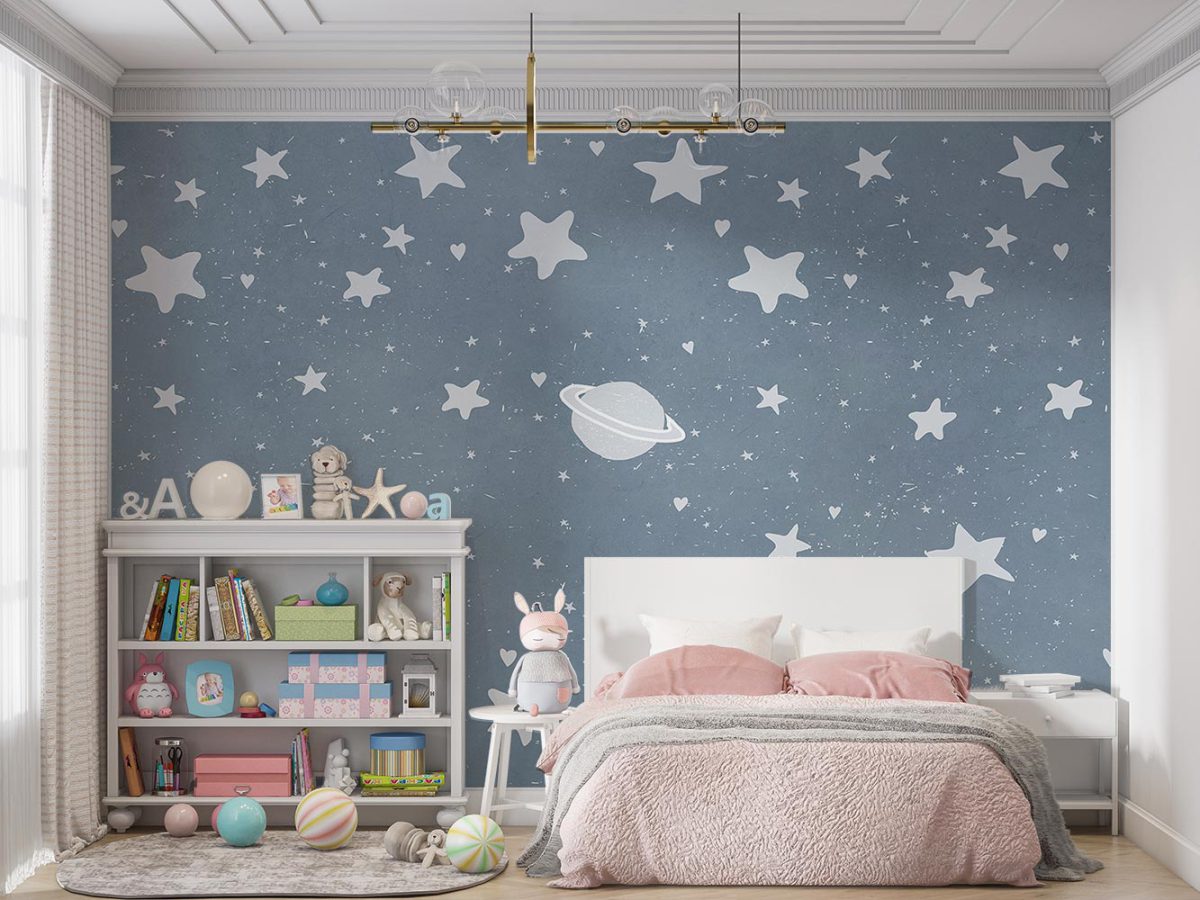 پوستر کاغذ دیواری کودک ماه ستاره W10243700