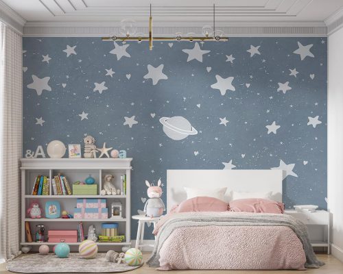 پوستر کاغذ دیواری کودک ماه ستاره W10243700
