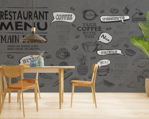 پوستر دیواری رستوران کافه W10244900