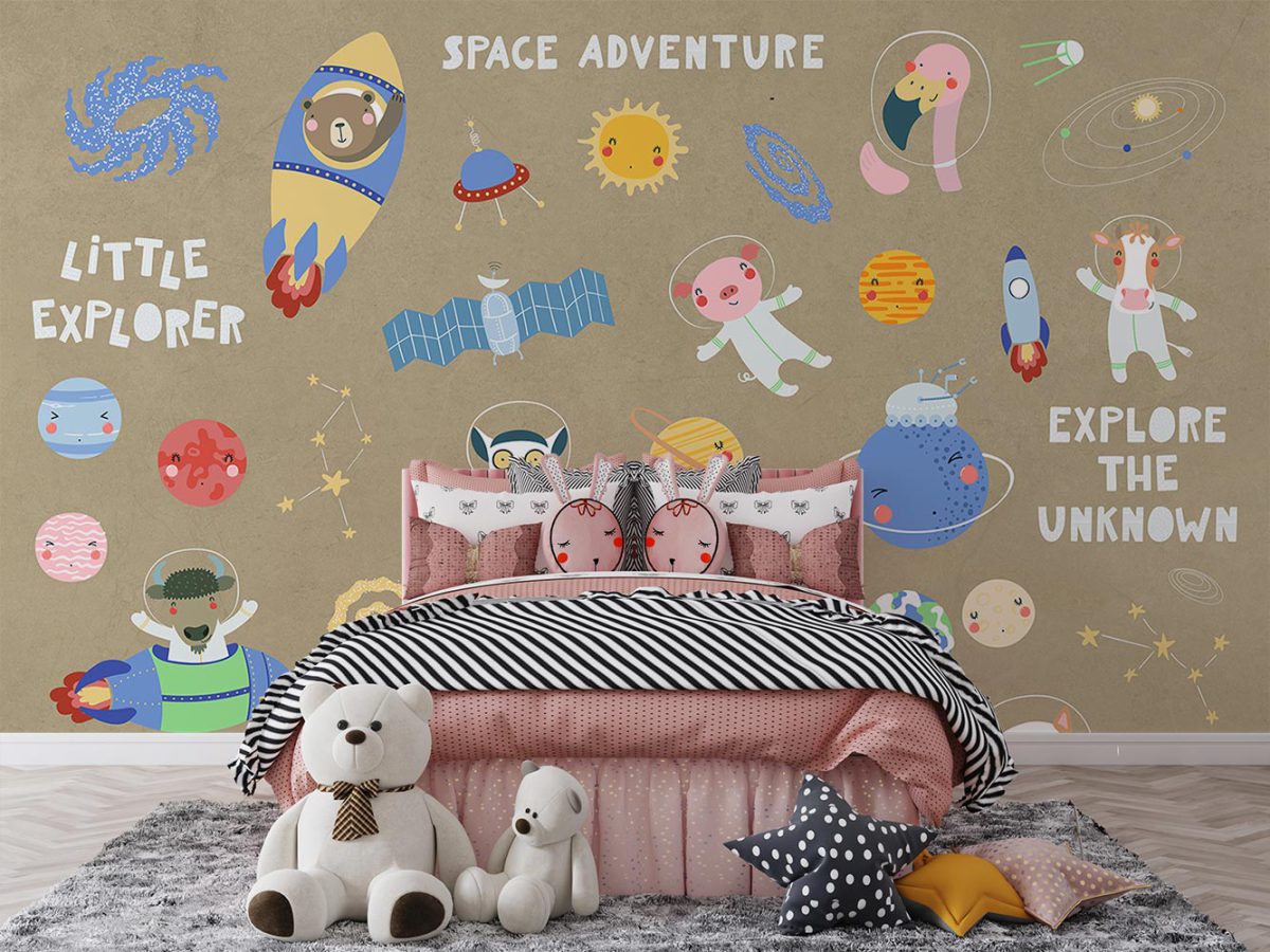 پوستر دیواری اتاق کودک فضا W10245000