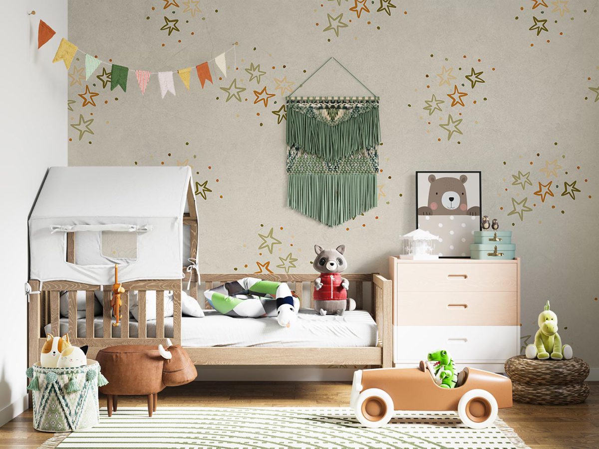 پوستر کاغذ دیواری ستاره ای W10249500 مناسب برای اتاق کودک
