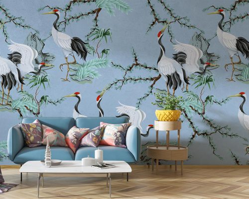 پوستر دیواری شاخه و پرنده W10250600