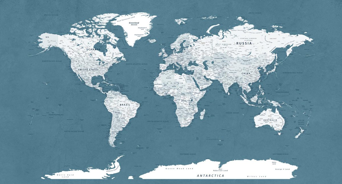 پوستر دیواری نقشه جهان W10261200