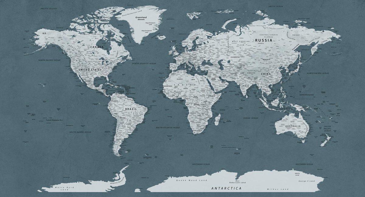 پوستر دیواری نقشه جهان بزرگ W10261700