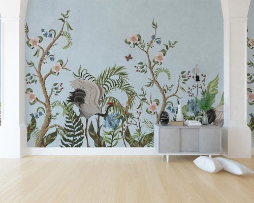 کاغذ دیواری طرح شاخه و برگ W10264600
