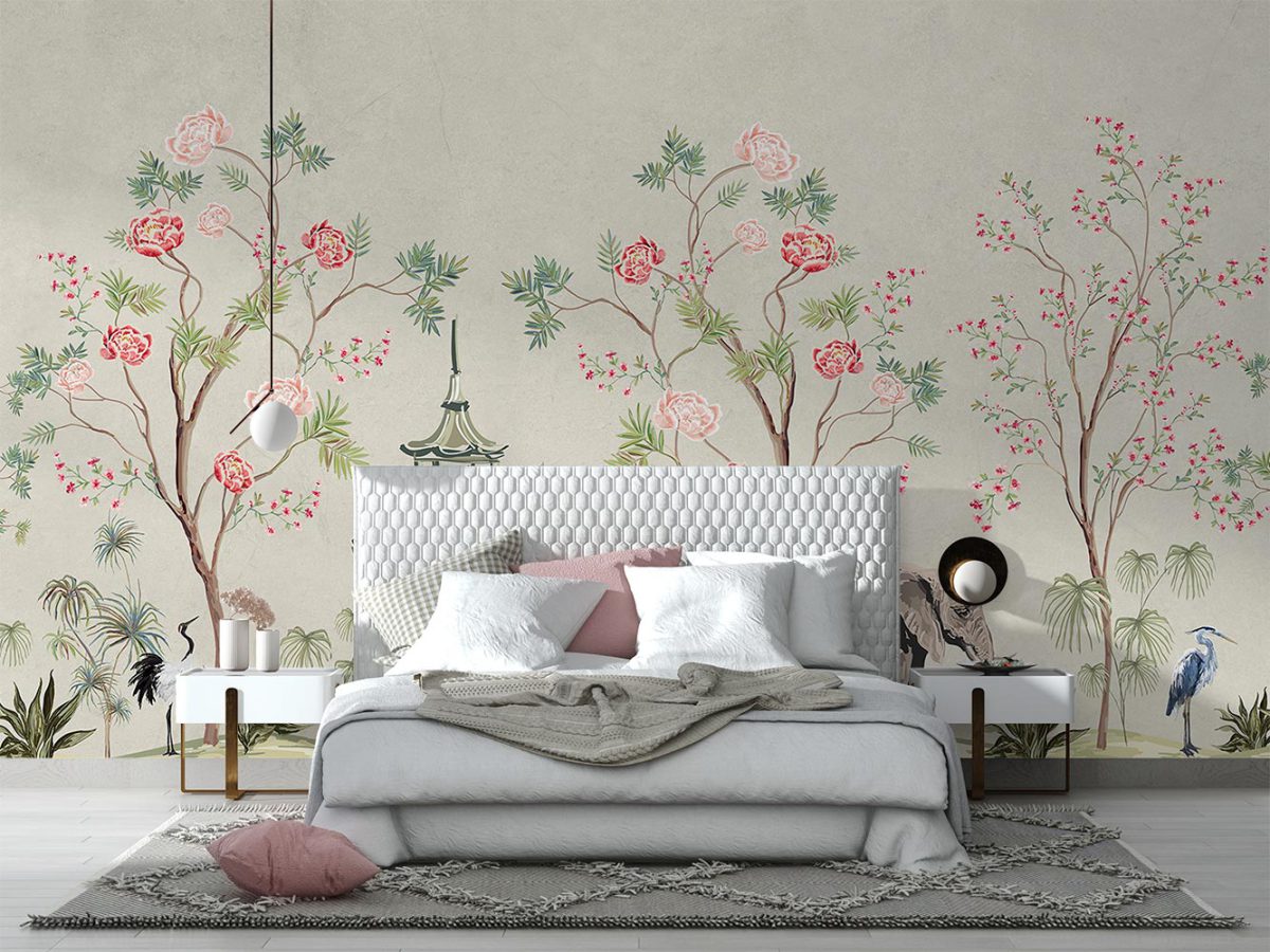 پوستر دیواری شکوفه گل ریز W10265600