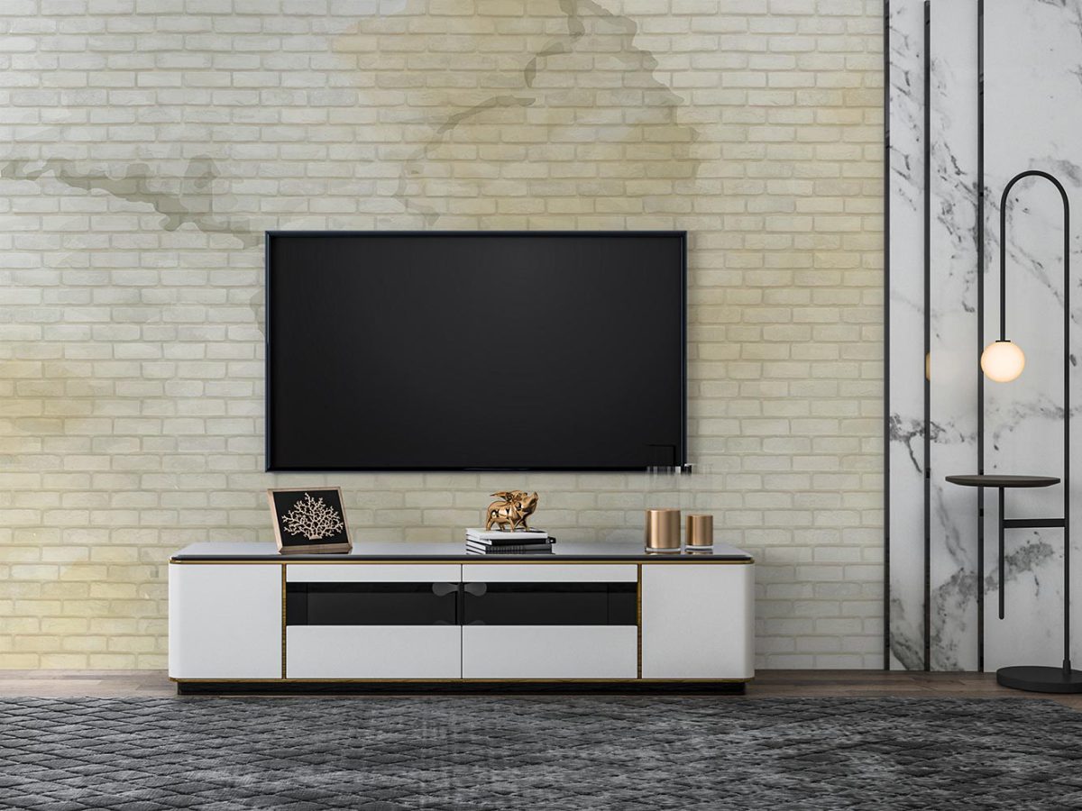کاغذ دیواری طرح آجر W10275000 مناسب برای تزیین دیوار پشت تلویزیون