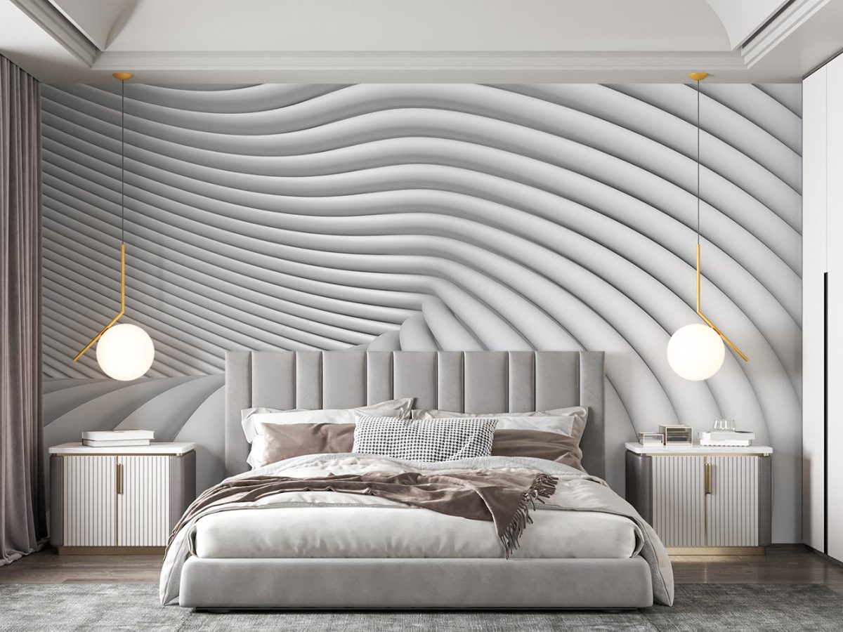 کاغذ دیواری سه بعدی اتاق خواب مدرن W10275500
