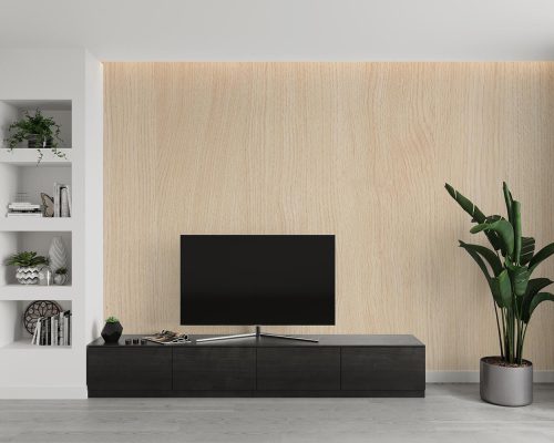 کاغذ دیواری پشت تلویزیون طرح چوب ساده W10275700