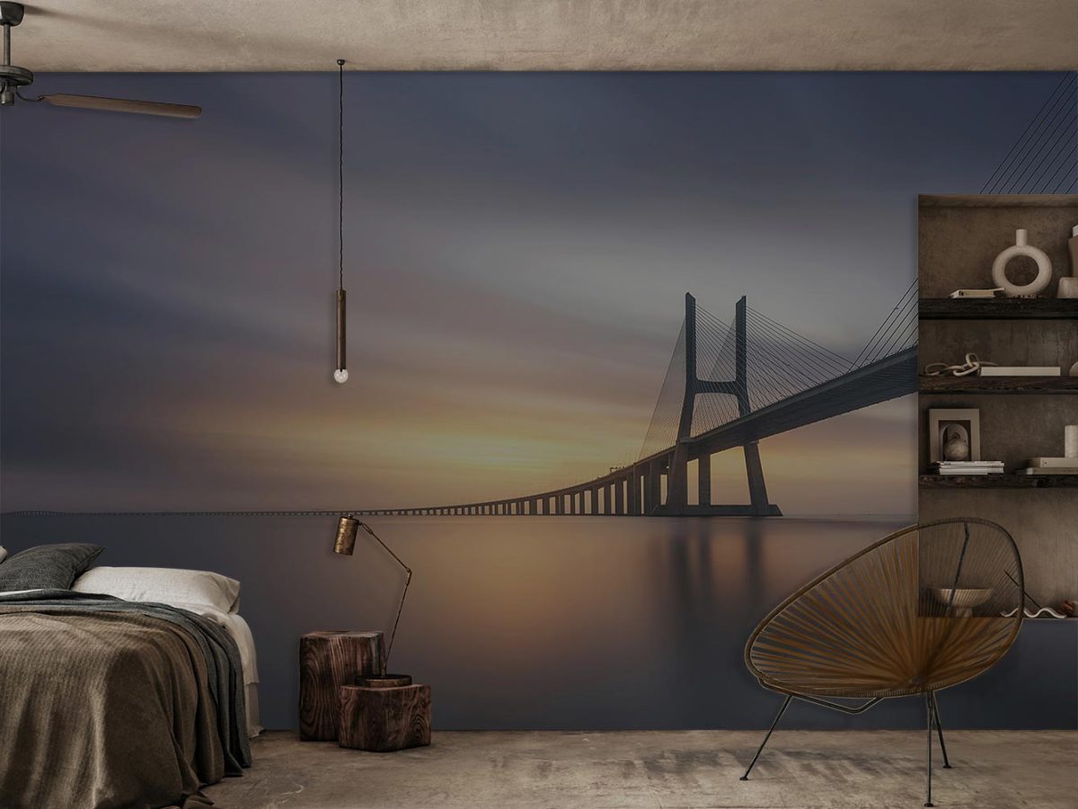 پوستر دیواری اتاق خواب طرح منظره پل W10277000
