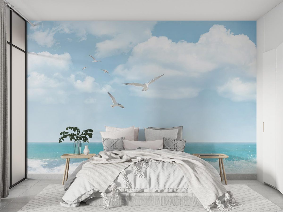 پوستر دیواری منظره دریا و آسمان W10279500