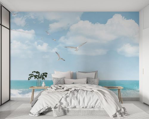پوستر دیواری منظره دریا و آسمان W10279500