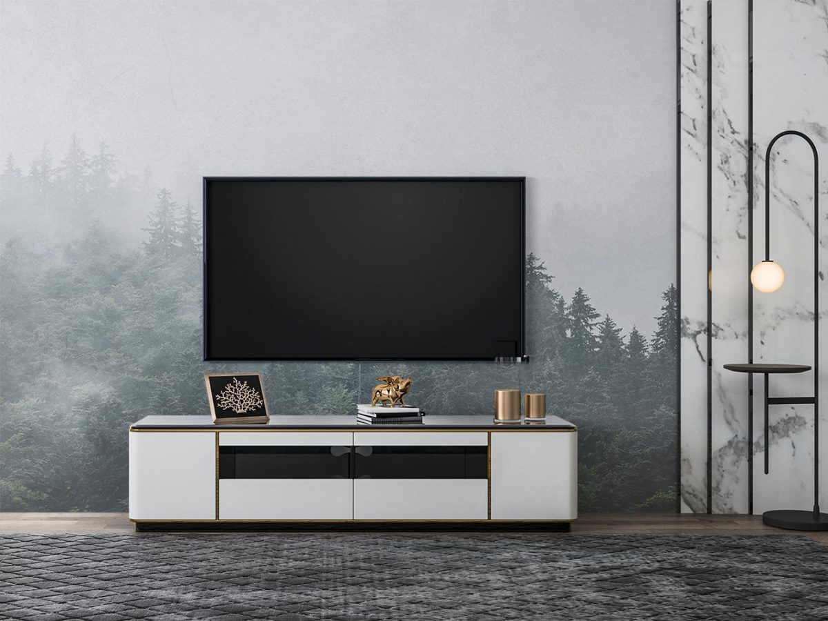 پوستر دیواری پشت تلویزیون مدل طبیعت مه آلود W10282800