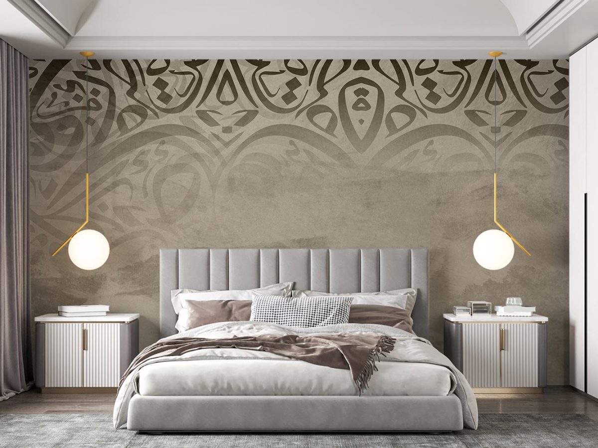 کاغذ دیواری اتاق خواب طرح سنتی کلاسیک W10283900