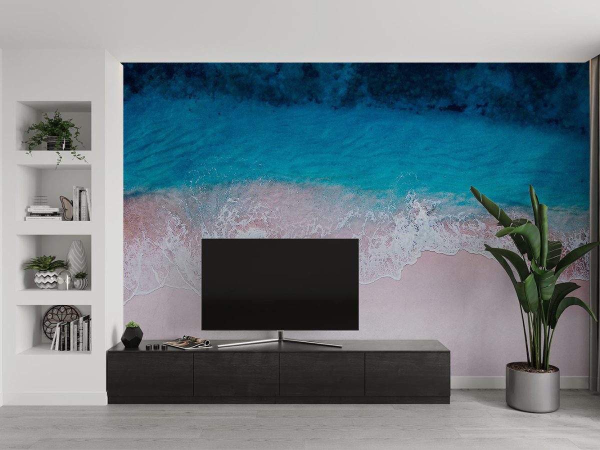 پوستر دیواری پشت تلویزیون طرح مدل دریا و ساحل W10287100