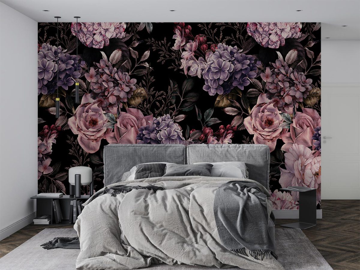کاغذ دیواری والینو گل گلی W10290600 برای اتاق خواب