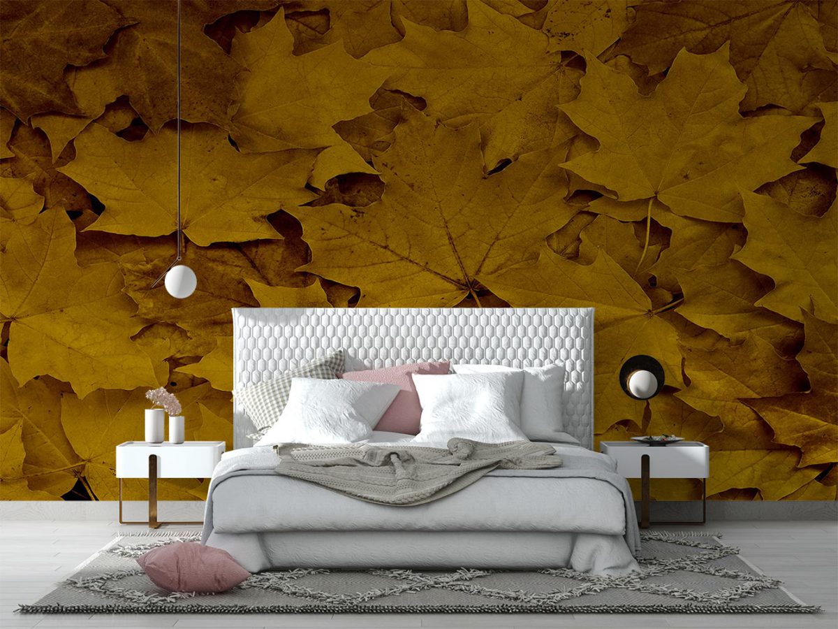 پوستر دیواری اتاق خواب طرح برگ پاییز W10292400
