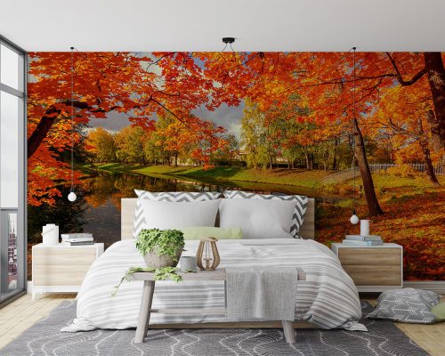 پوستر دیواری درختان پاییزی W10292500