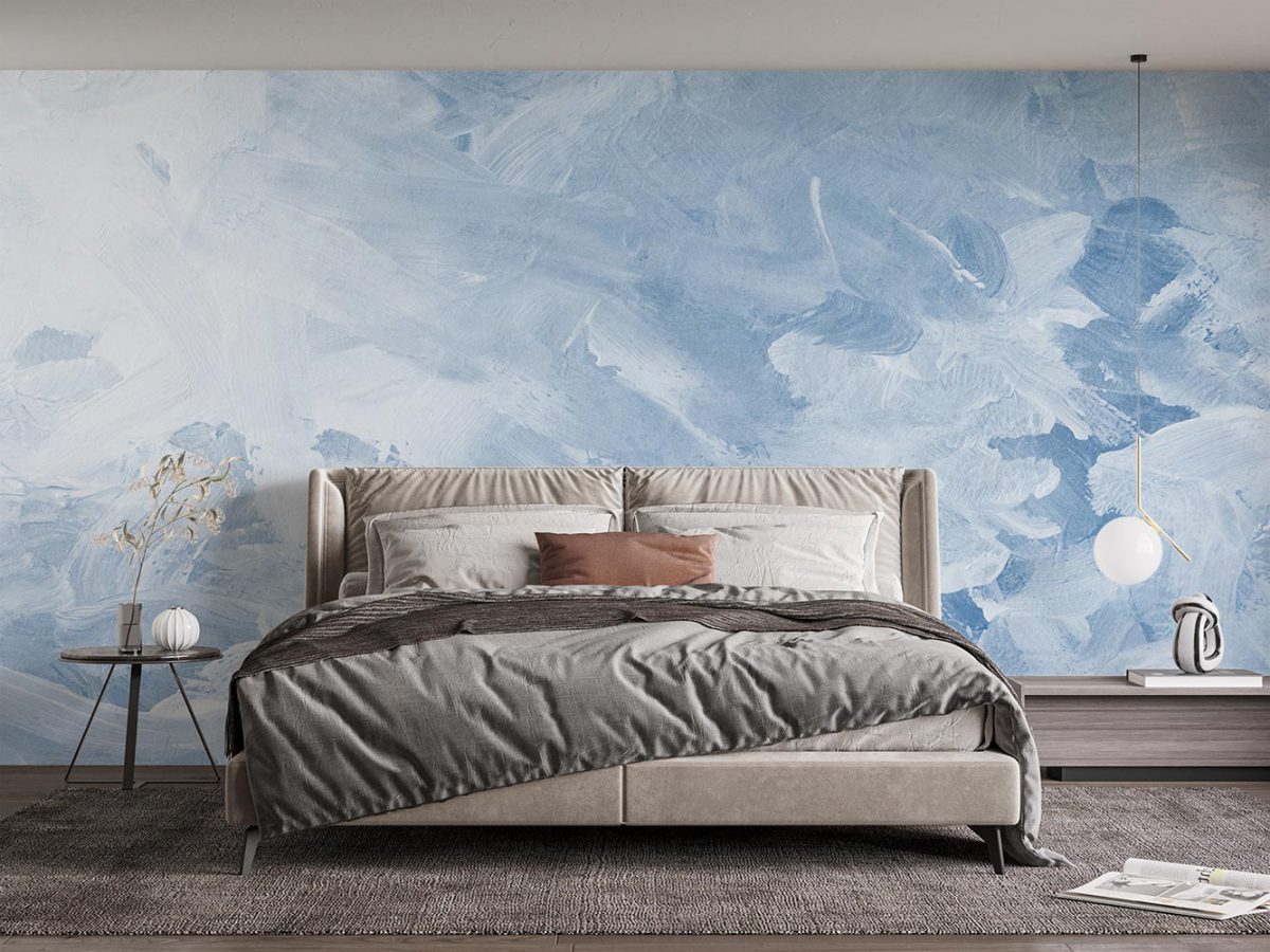 کاغذ دیواری آبرنگی نقاشی ساده W10294600 مخصوص اتاق خواب
